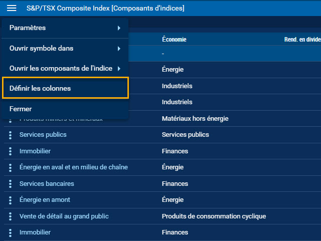 Comment définir des colonnes dans les widgets de liste